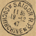 Timbre à date de Cochinchine