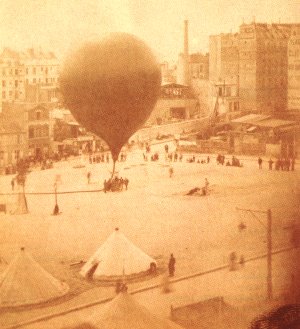 Le ballon Neptune photographié par Nadar