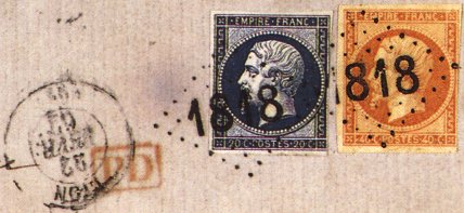 Les essais de losange gros chiffres de 1862