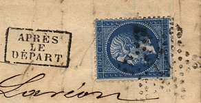 Timbre à date octogonal des levées exceptionnelles