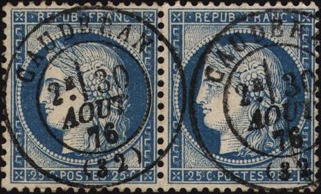 Timbre à date au type 17