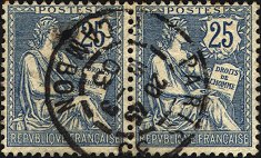 Timbre à date au type 84.01 ou A3