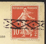 Timbre poste annulés en Belgique par la roulette
