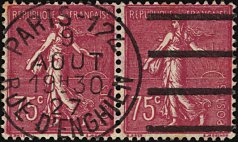 Oblitération mécanique sans fin avec 4 lignes droites