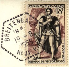 Timbre à date de la poste rurale au type F7