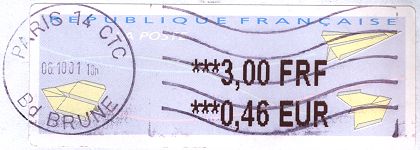 Les timbres à date des oblitérations mécaniques - Timbre à date avec mention CTC