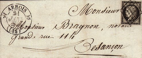 Timbre à date au type 12
