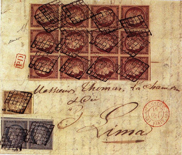 Timbre à date du bureau central