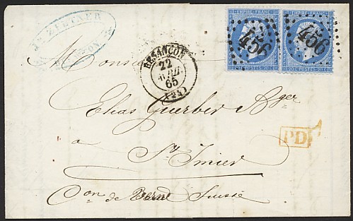 Timbre à date des bureaux de passe