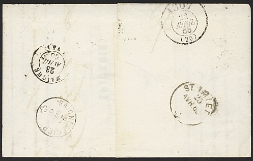 Timbre à date des bureaux de passe
