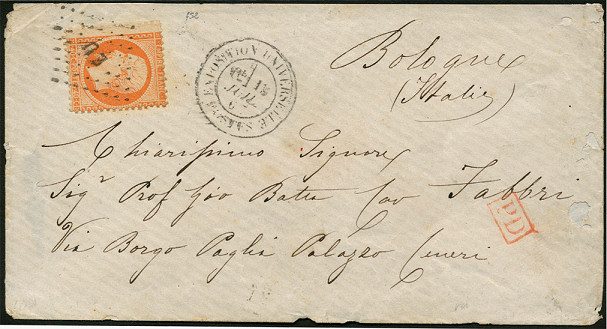 Losange de l'exposition Universelle de 1867 avec losange EU