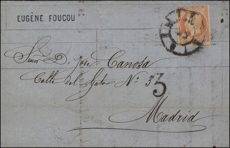 Marque espagnole dite "Roue de charrette" avec chiffre 9 (Alicante)