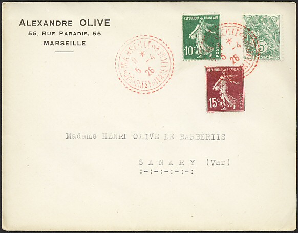 Congrès philatélique - Marseille