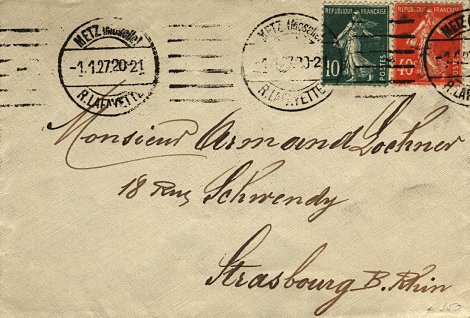 Les timbres à date des oblitérations mécaniques - Machine de provenance allemande