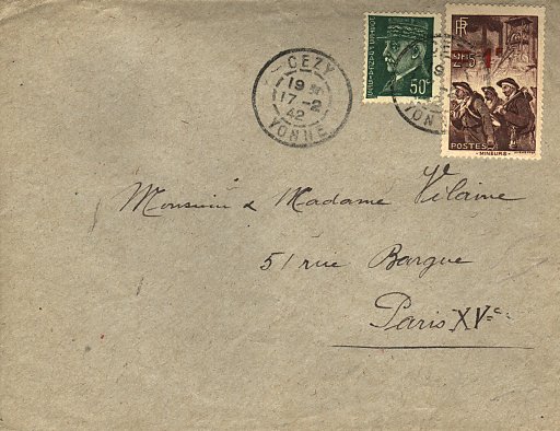 Timbre à date au type 84.01 ou A3