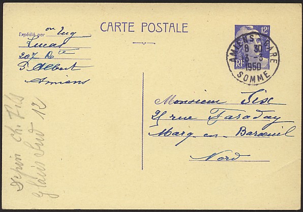 Timbre à date au type 04 ou type A6 avec millésime sur 4 chiffres