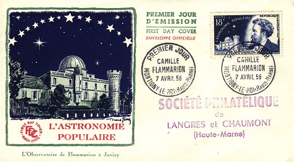 Timbre à date premier jour, grand format, non illustré
