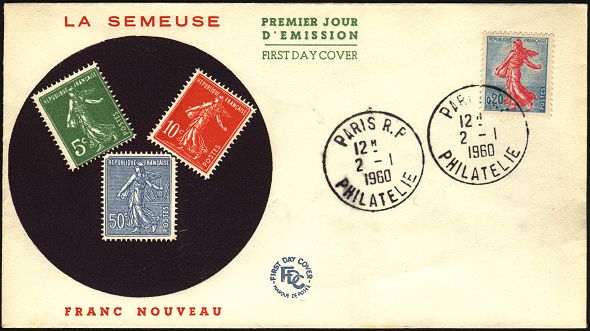 Timbre à date au type A7 avec mention : PHILATELIE