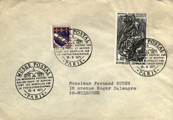 Timbre à date du musée postal de Paris