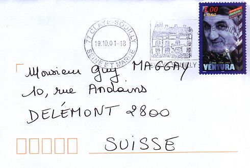 Les timbres à date des oblitérations mécaniques - Timbre à date double cercle plein