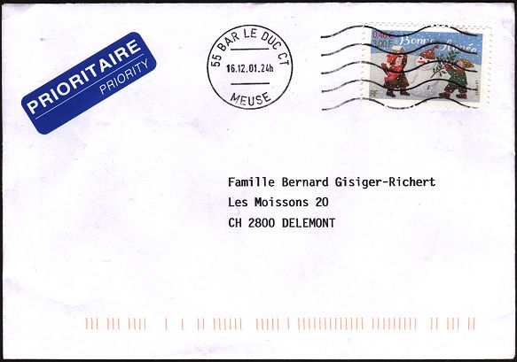 Les timbres à date des oblitérations mécaniques - Timbre à date avec mention CT (Centre de Tri)