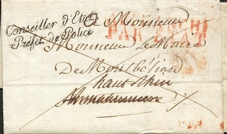 Le timbre rouge de vérification des franchises