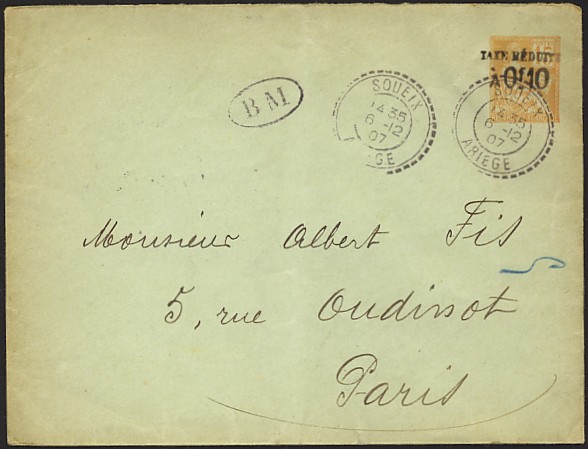 Timbre à date des bureaux de distribution au type B3
