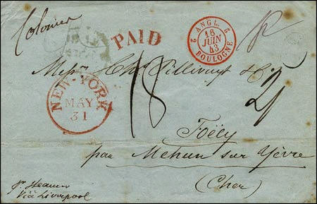 Marque manuscrite avec mention : COLONIES