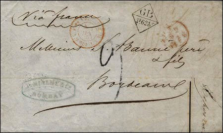 Marque losange avec lettres GB et valeur
