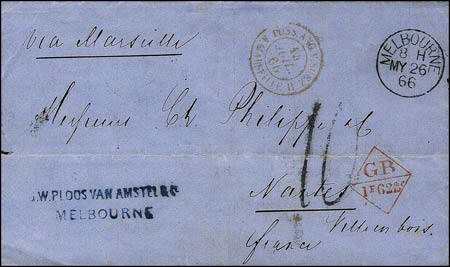 Marque losange avec lettres GB et valeur
