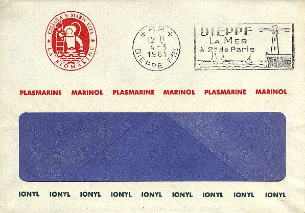 Oblitérations mécaniques avec lettres PP (Port Payé)