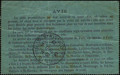 Introduction à la poste pneumatique
