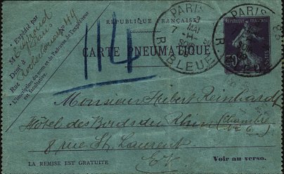Introduction à la poste pneumatique