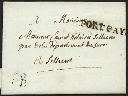 Port payé - Les timbres linéaires