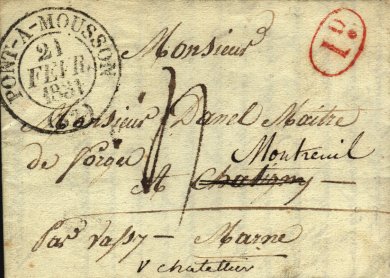 Timbre à date au type 13