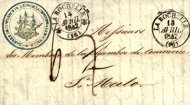 Timbre à date au type 12
