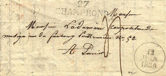 Marques linéaires avec numéro