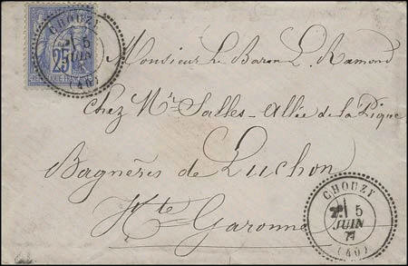 Timbre à date au type 24