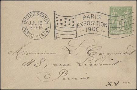 Exposition Universelle de 1900 - Bureau  américain