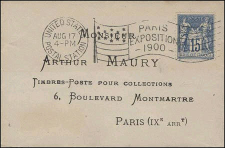 Exposition Universelle de 1900 - Bureau  américain