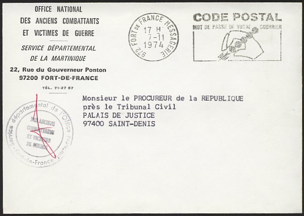 Timbre à date des oblitération mécaniques - Timbre à date avec mention "MESSAGERIE"