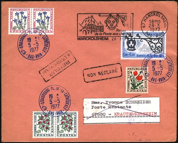 Cause de non remise des correspondances avec mention : RETOUR A L'ENVOYEUR