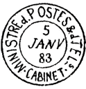 MINISTRE D. POSTES & D. TELS / . CABINET . / 