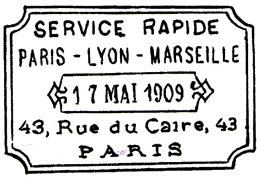 SERVICE RAPIDE PARIS - LYON - MARSEILLE /
