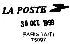 LA POSTE / PARIS TAITI