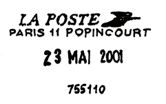 LA POSTE / PARIS 11 POPINCOURT /
