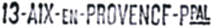 Marque postale linéaire indicatif du bureau avec numéro de département, nom de ville, lettres PPAL (Principale) /