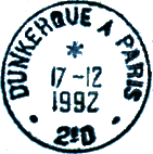 Les timbres à date modernes des ambulants avec mention : Nom de ville de départ + " /