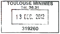 Cachet rectangulaire dit unique /