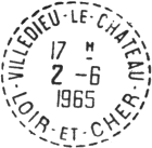 Timbre à date des bureaux de distribution au type B8 /